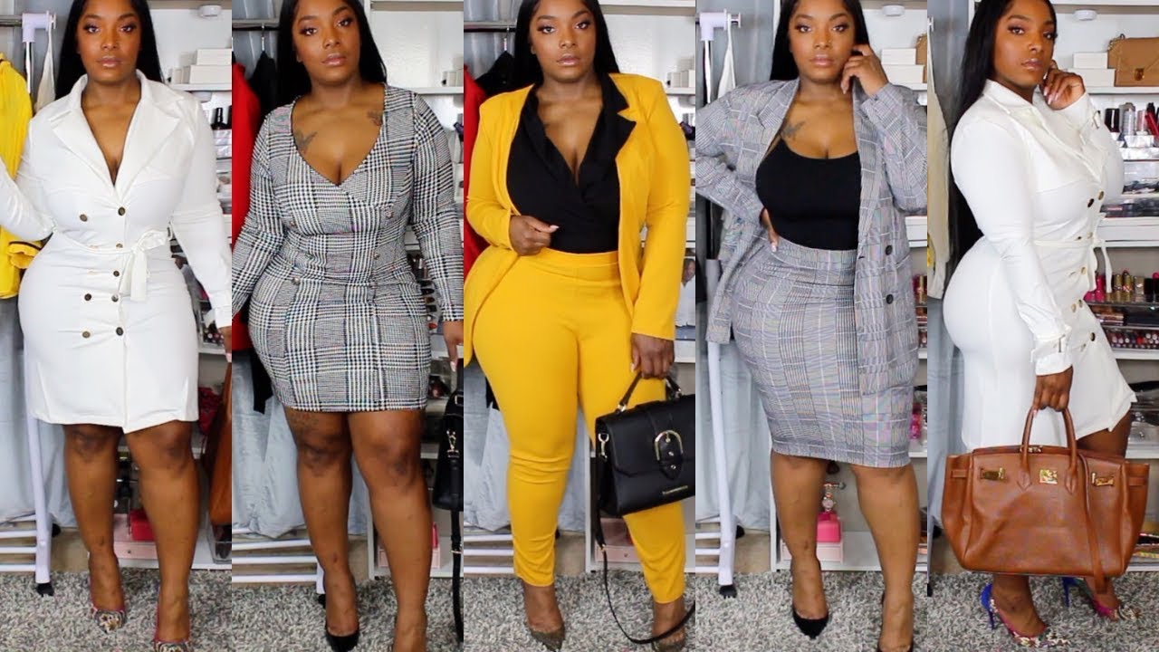 They Ask To See The Boss | Work Force Try On Haul Fashion Nova Curve