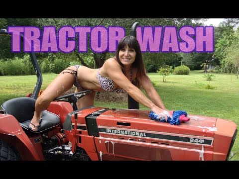 Restore your tractor! Beautiful 48 Year Old Farm Girl. How to clean tractor, headlights to tires!