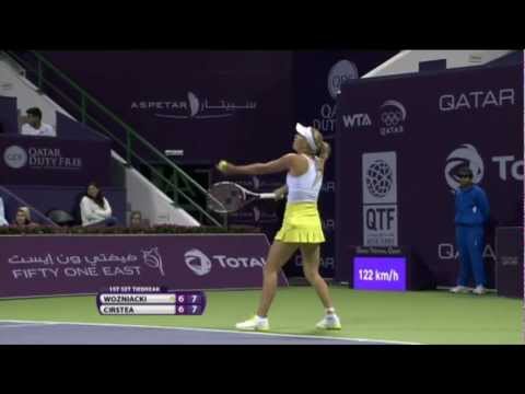 Caroline Wozniacki 2013 Qatar Total Open Day 3 Hot Shot
