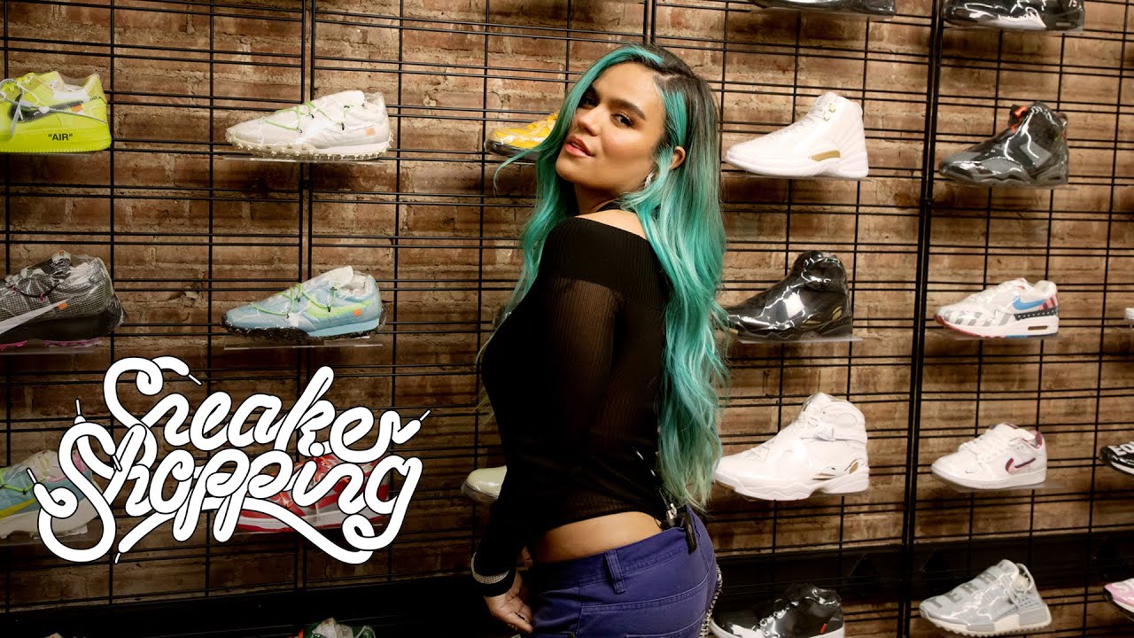 Karol G Goes Sneaker Shopping With Complex
