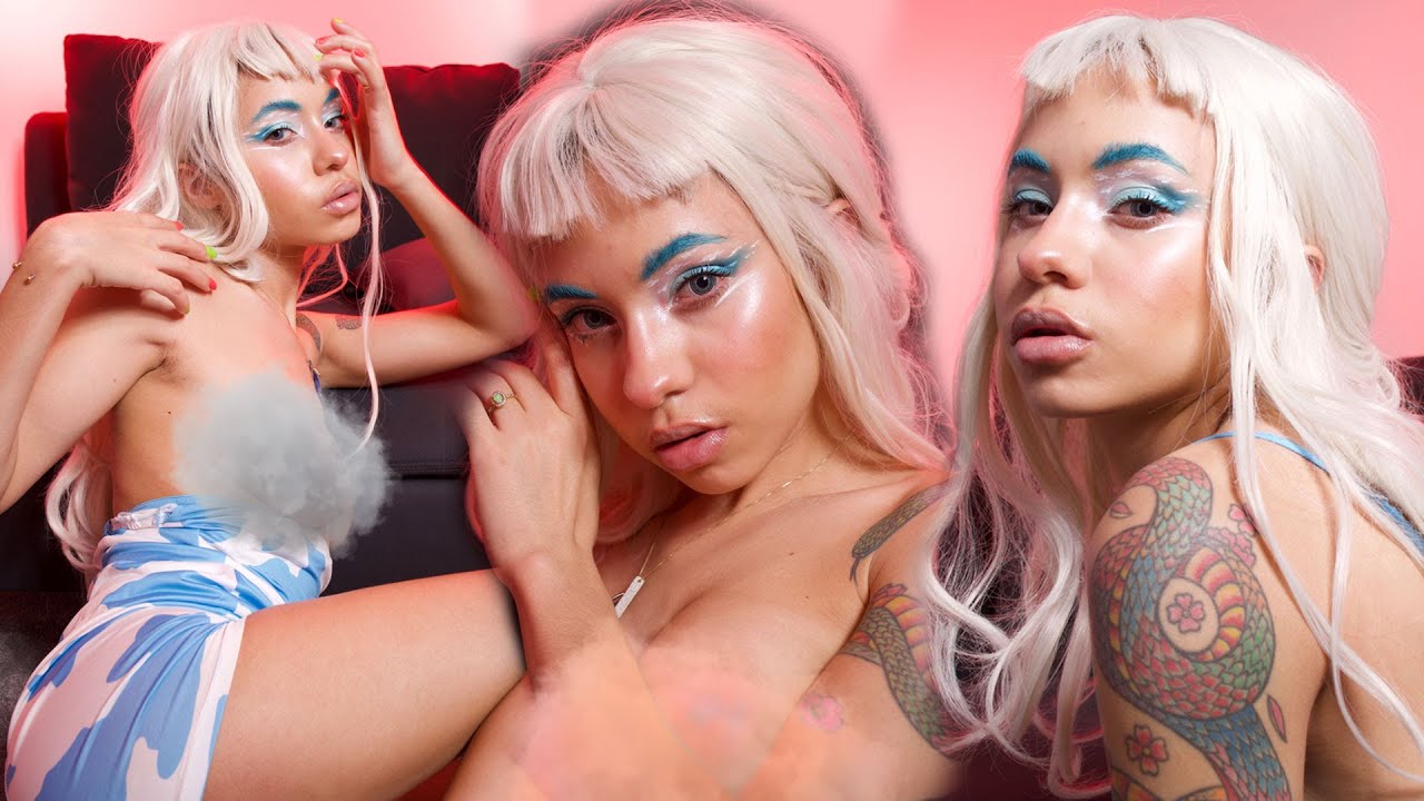 Cloudy Cow Photoshoot behind the scenes Makeup Tutorial ft. PinkyParadise spiral lenses | Patreon