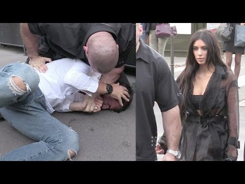 offıcıal vıdeo - full - kim kardashian attacked in paris by prankster, but there is security