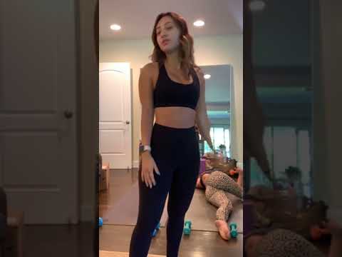 Francia Raisa live Instagram workout with Elyse Murphy 07.31.20