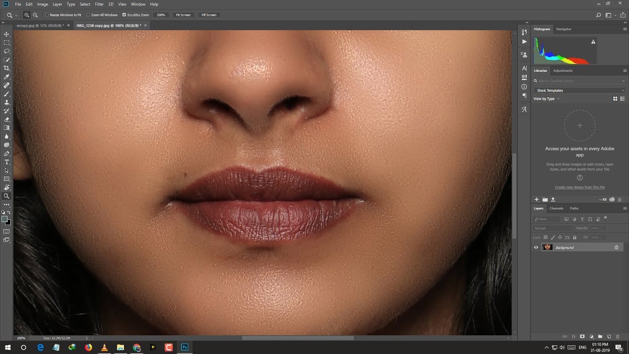 FACE RETOUCH IN PHOTOSHOP HİNDİ | FACE TEXTURE İN PHOTOSHOP | SKİN RETOUCHİNG