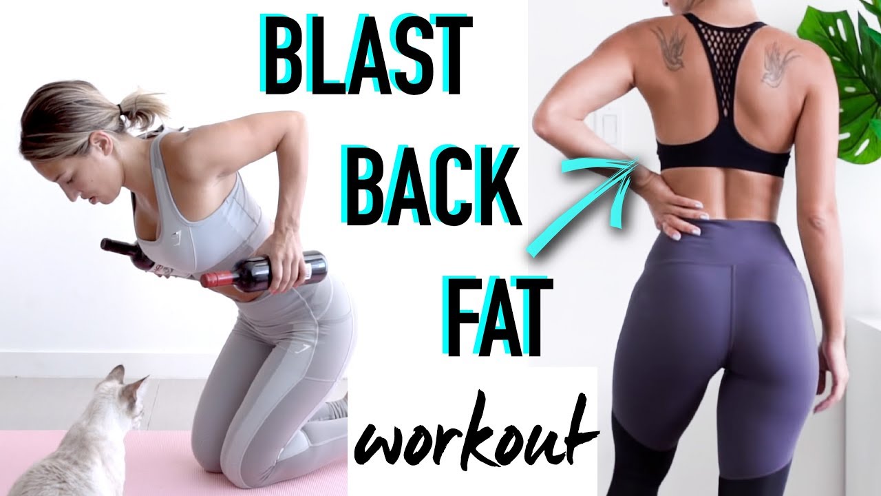 BACK FAT  BRA BULGE Exercises - Back WORKOUT by Vicky Justiz