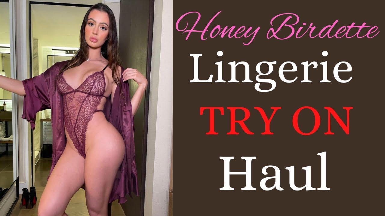 Honey Birdette Lingerie Try On Haul (Lacey  sheer)