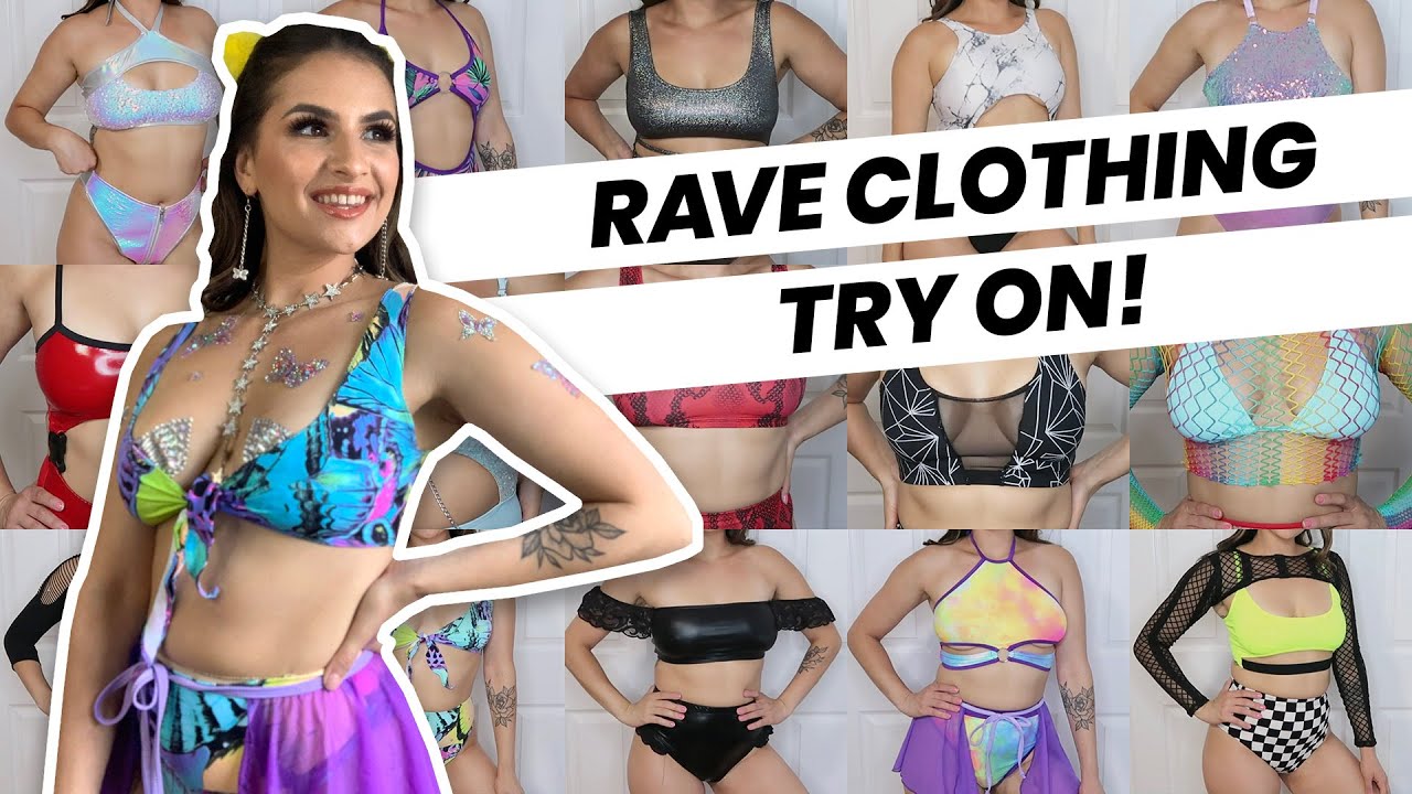 TRYİNG ON EVERY PİECE OF RAVE CLOTHİNG I OWN *YİKES*