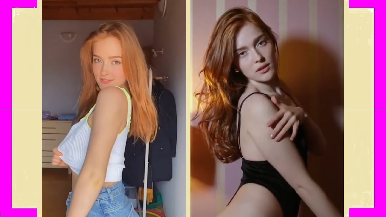  SO SEXY REDHEAD DANCING 2 2️⃣ PRECIOSA COLORADA BAILANDO  BIKINI HOT RUSSIAN GIRL STAR