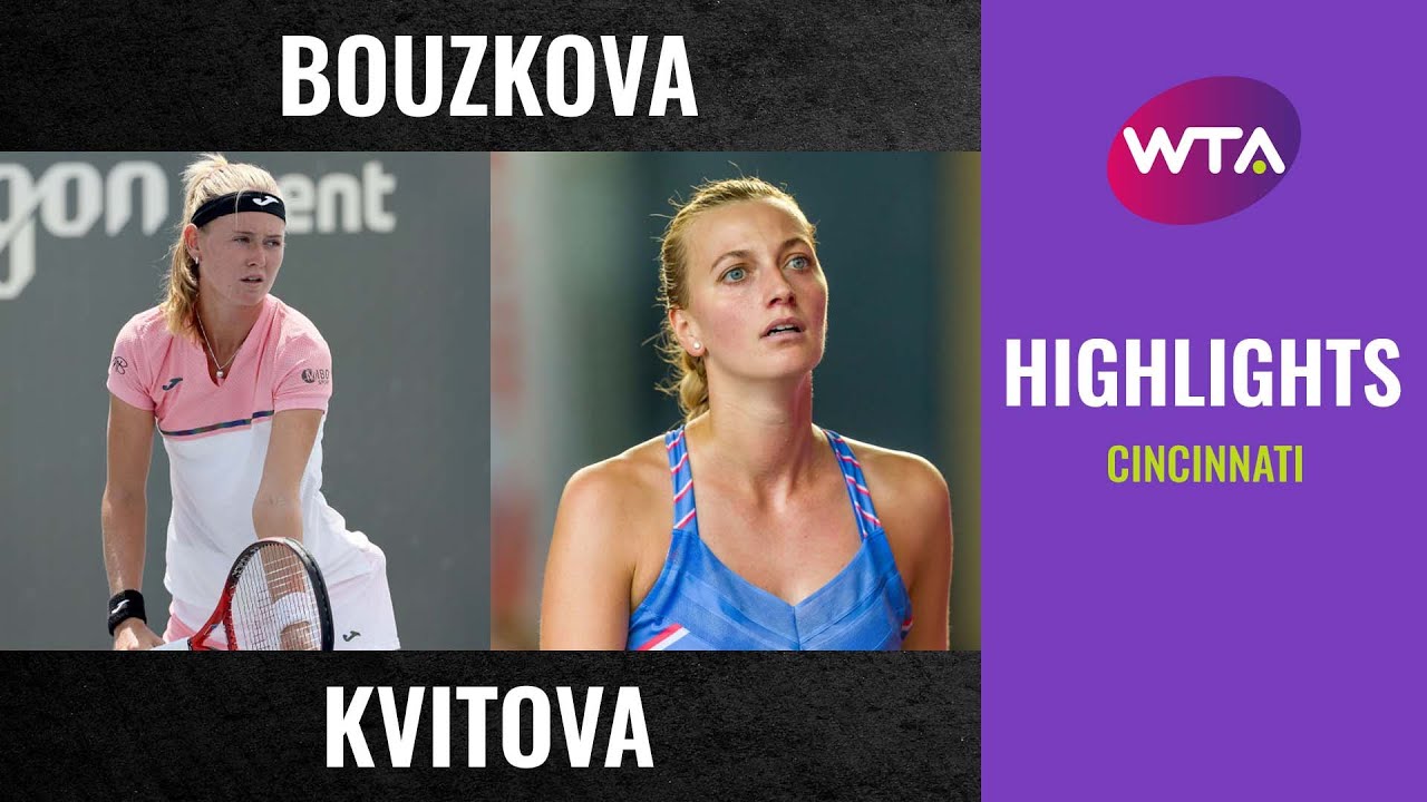 Marie Bouzkova vs. Petra Kvitova | 2020 Cincinnati Second Round | WTA Highlights