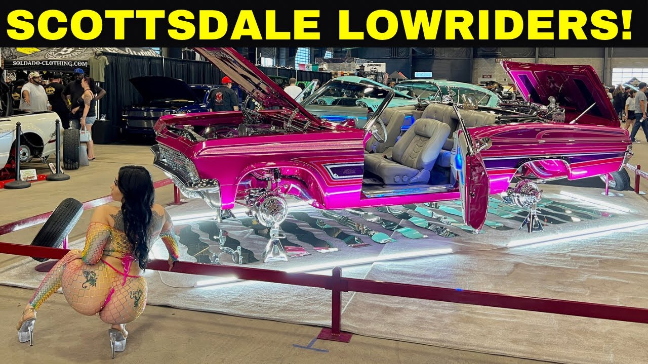 Lowrider Magazine Scottsdale Super Show 2023! HOT MODELS + CUSTOM LOWRIDERS! Westworld of Scottsdale