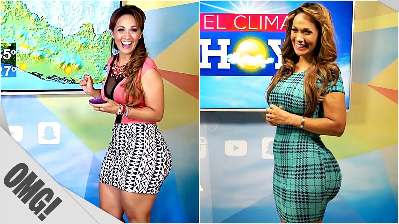 WOW! Elena Villatoro - BIG BOOTY Meteorologist Spanish Girl - elenamvillatoro