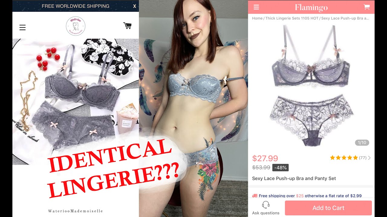IDENTICAL LINGERIE from two different websites?? |DEBUNKED