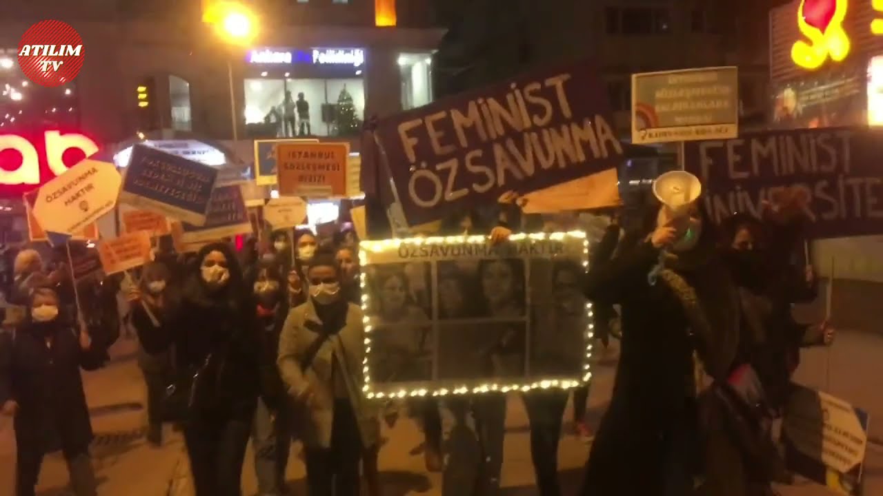Ankara 25 Kasım Kadın Yürüyüşü