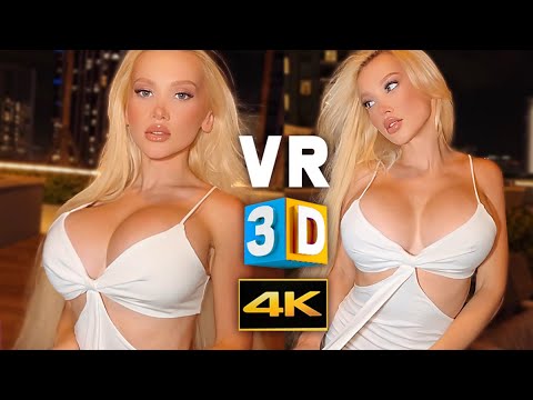 [VR 3D 4K] YesBabyLisa - WHITE BIKINI TYPE DRESS HAUL IN VIRTUAL REALITY (360/180 POV)