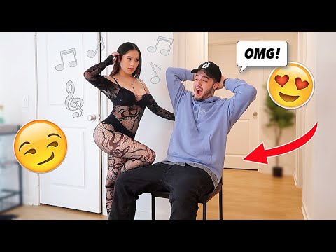 SURPRISING MY FIANCE WITH A LAP DANCE! *HE LOVED IT*
