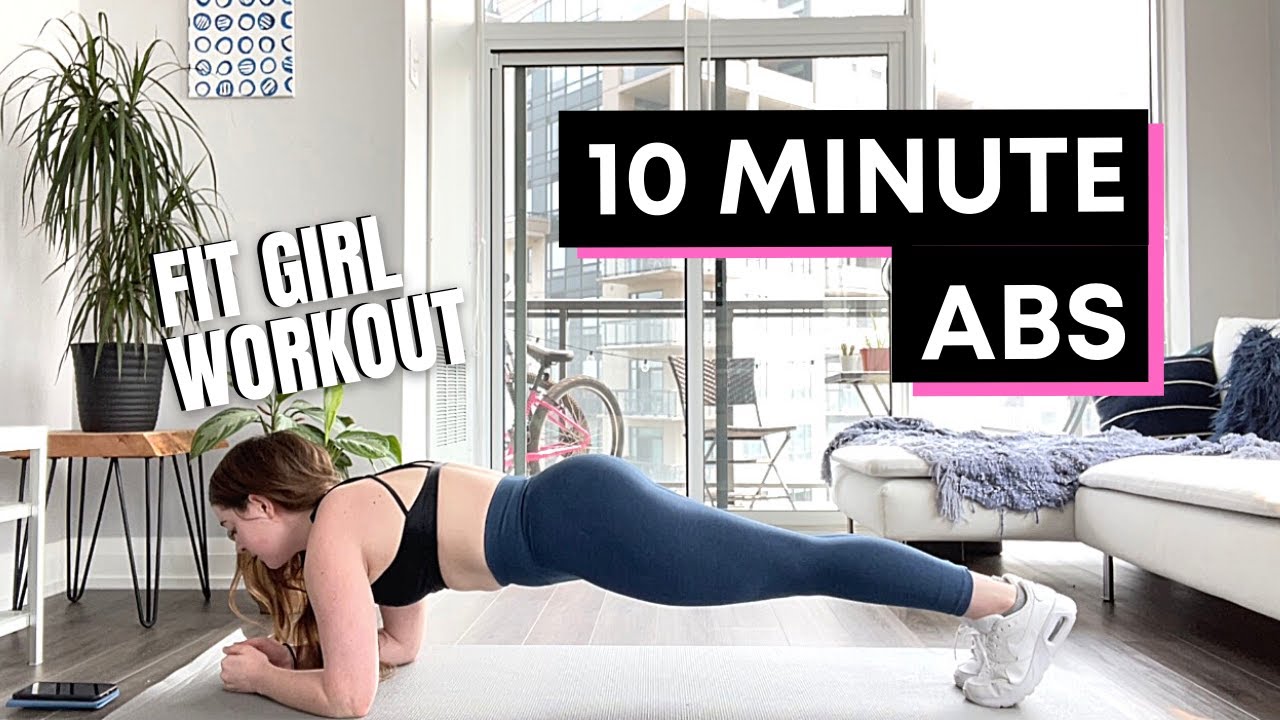 FİT GİRL WORKİNG OUT - 10 MİNUTE BEGİNNER AB WORKOUT