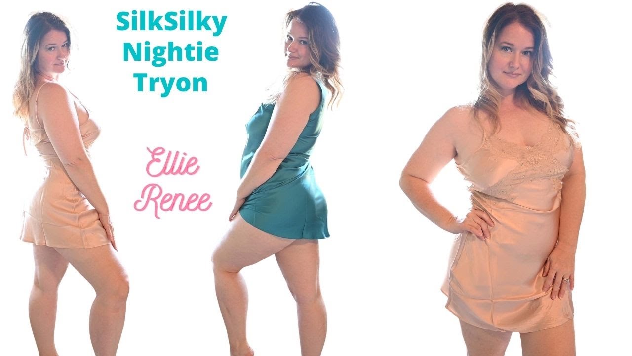 Silk Lingerie Nighties Try On | by SilkSilky