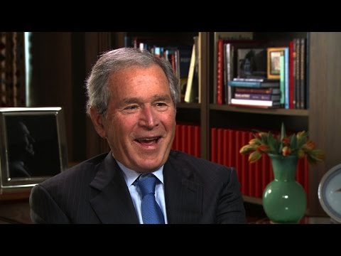 George W Bush on his dad's brush with LBJ's salty humor