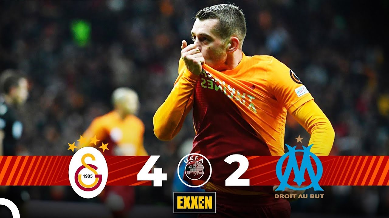 Galatasaray - Marsilya (4-2) Maç Özeti | Uefa Avrupa Ligi E Grubu 5. Hafta