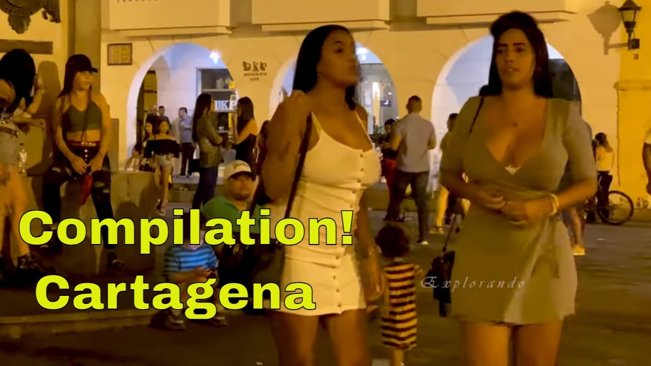 Compilation of Most Beautiful Women Cartagena Colombia Street Videography