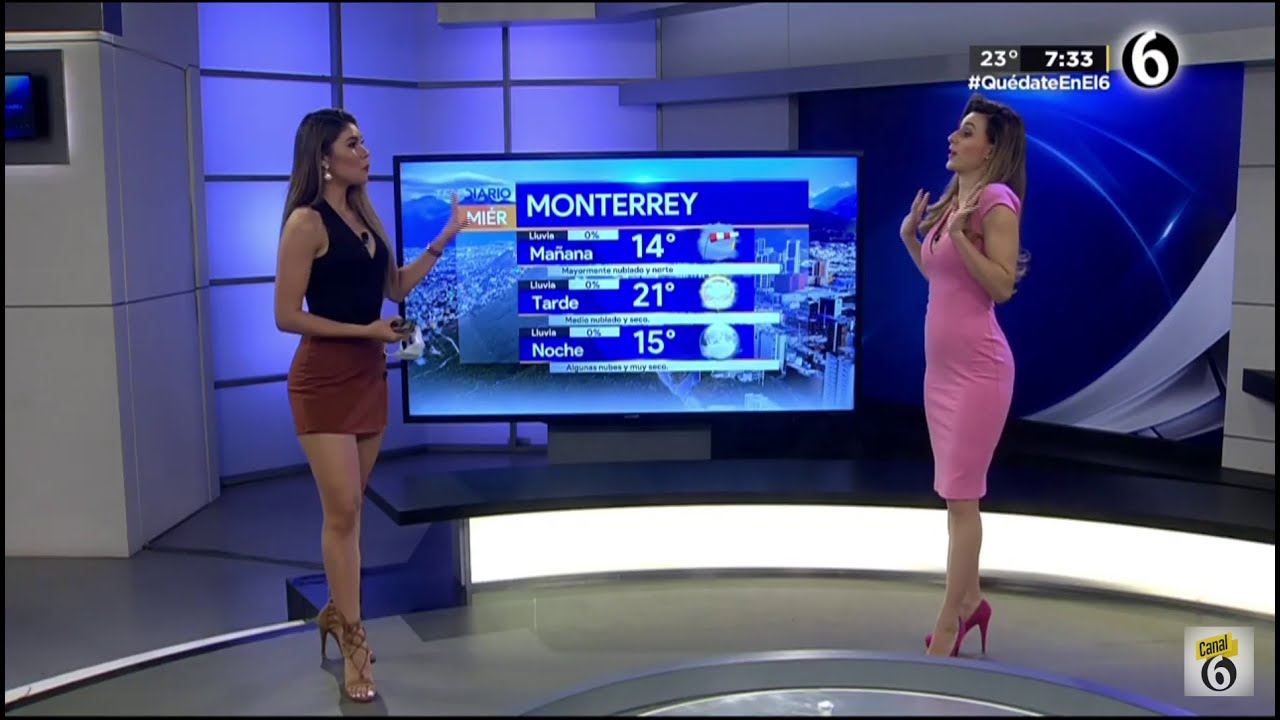 Evelyn Álvarez BUENÍSIMA y sexy piernas sexys y Aliz Vera hermosa conductora latina TV news sexy hot