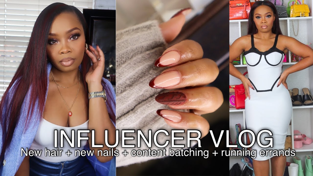 DAILY VLOG: New tape in extensions, content batching, running errands  more