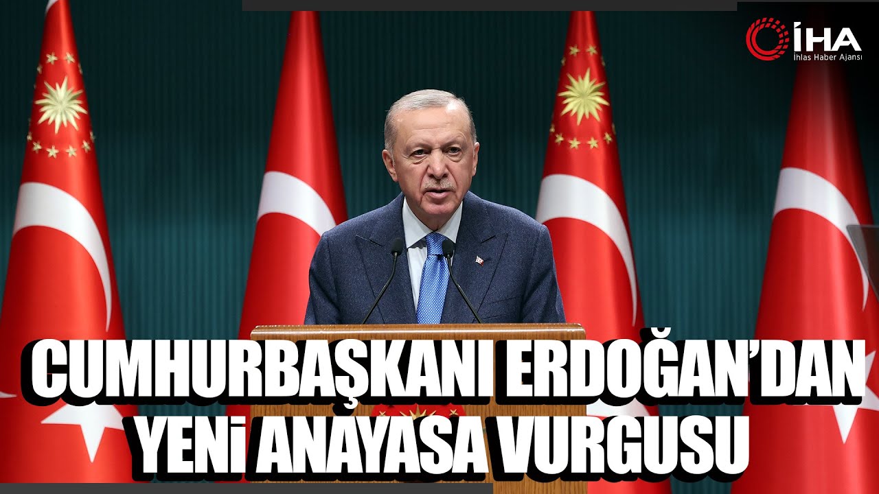 Cumhurbaşkanı Erdoğan'dan Yeni Anayasa Mesajı