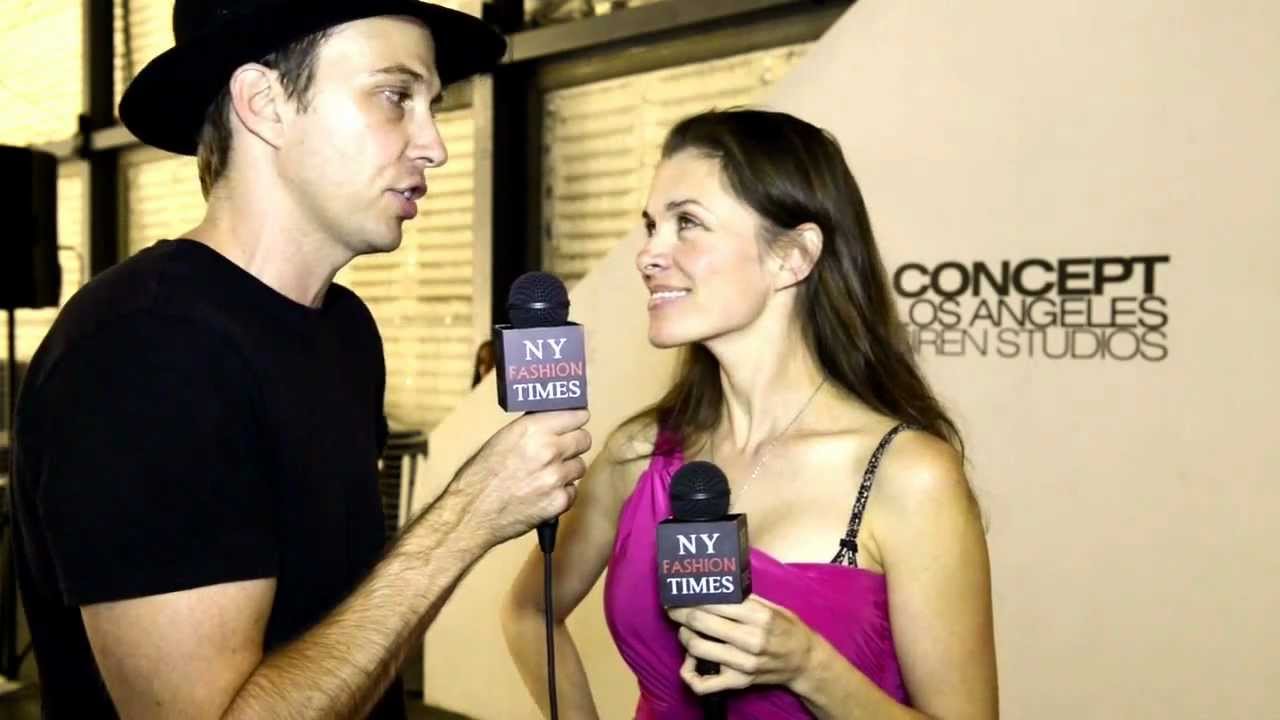 Mike Vensel at Concept LAFW interviewed by Alicia Arden from NewYorkFashionTimes.com
