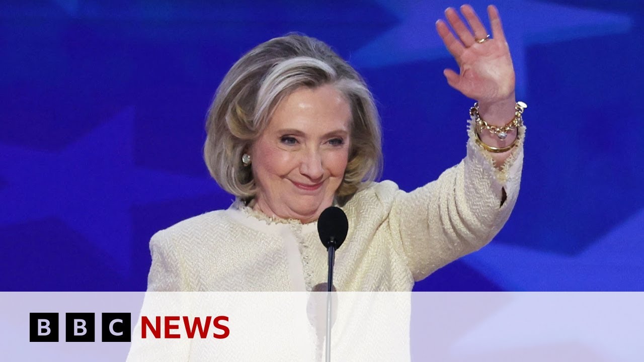 dnc-hillary-clinton-tells-democrats-kamala-harris-writing-a-new-chapter-bbc-news