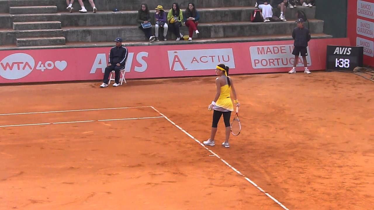Last points of Sorana Cirstea's 1R match at Portugal Open 2013