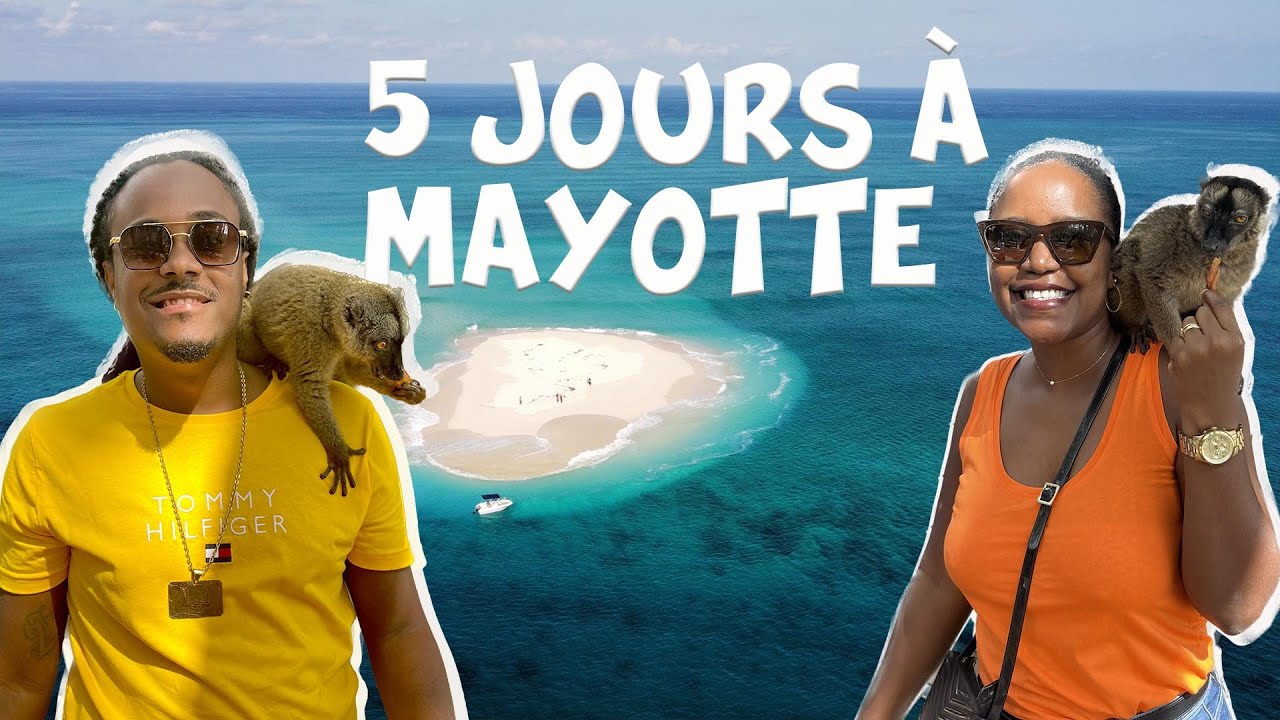 Vlog Mayotte :, L'ilot, sable blanc, Les makis, plage N'gouja, une merveille de l'océan Indien
