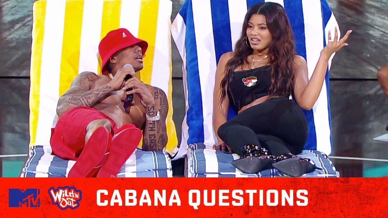 Danielle Herrington  Nick Cannon Get Frisky in the Cabana Wild 'N Out