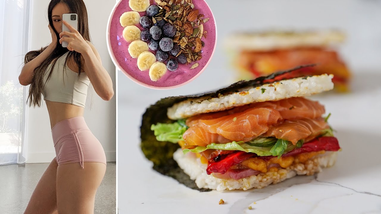 WHAT I EAT TO BE YUMMY.. LİKE A SUSHI BURGER (HEALTHY)