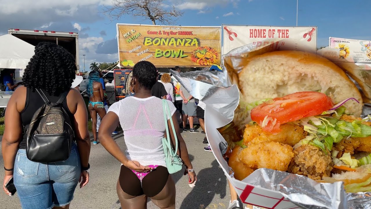 STREET FOOD at Miami Carnival | Bake & Shark
