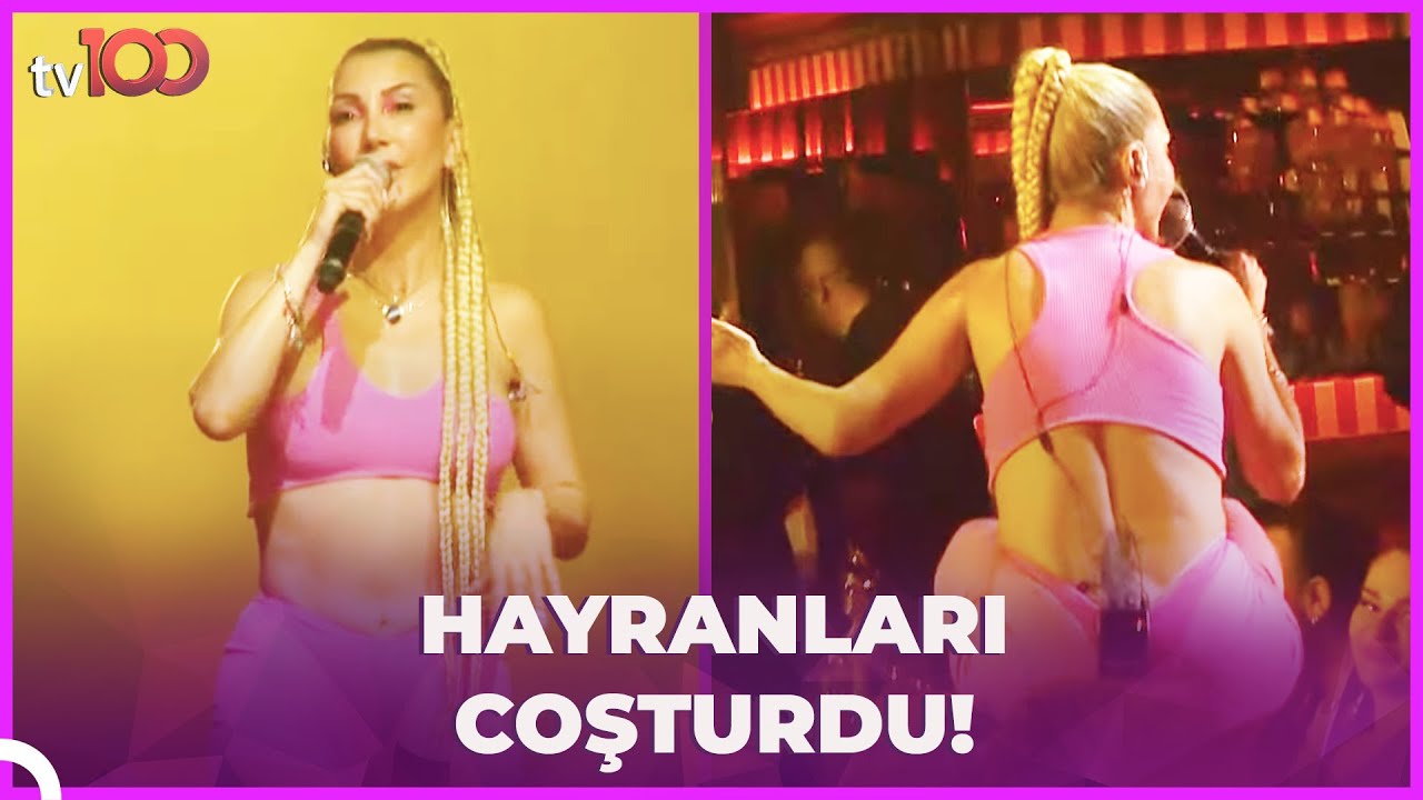 Hande Yener masaya çıkıp şarkı söyledi