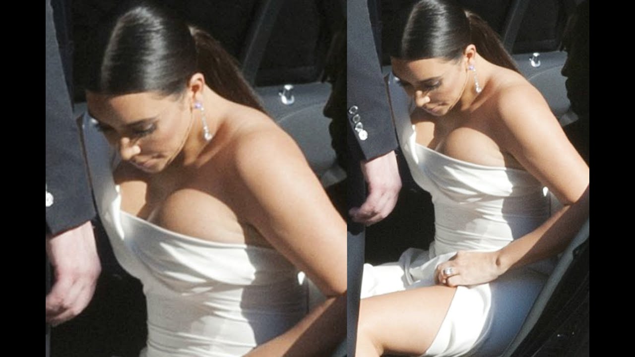 Kim Kardashian Hot Cleavage At Rome Oprah House!