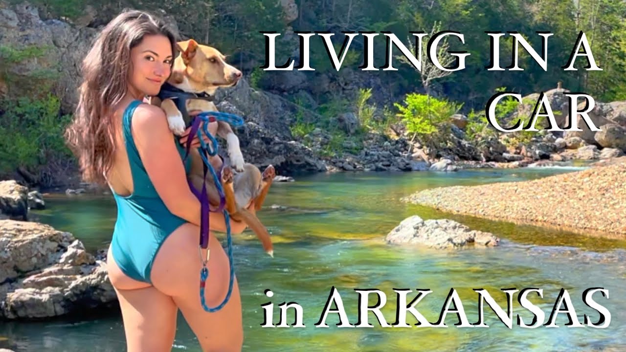 LİVİNG İN A PRİUS İN ARKANSAS(PT 2) -A BREAK, DATES, HİKES  SWİMMİNG HOLES! SOLO FEMALE CAR CAMPİNG