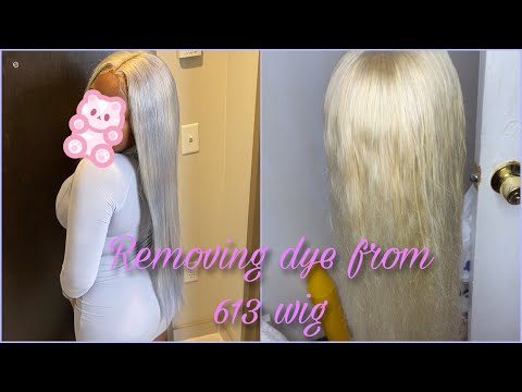 How to remove hair color from 613 wig with no DAMAGE