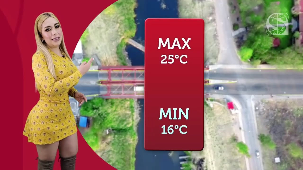 Arely Hernandez Montenegro riquisima en minivestido amarillo dando el clima HD