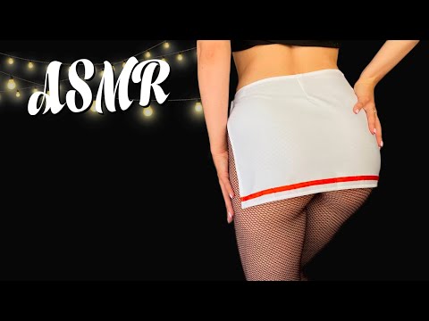 ASMR Tights & Skirt Scratching | Skin Scratching, Fabric Sounds & Tapping