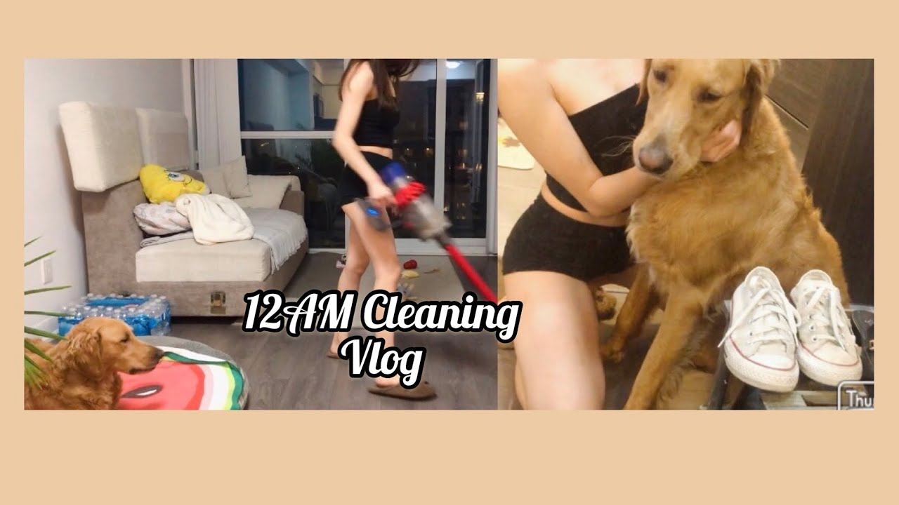 vlog 새벽에 청소하는 브이로그 | cleanıng at 12am