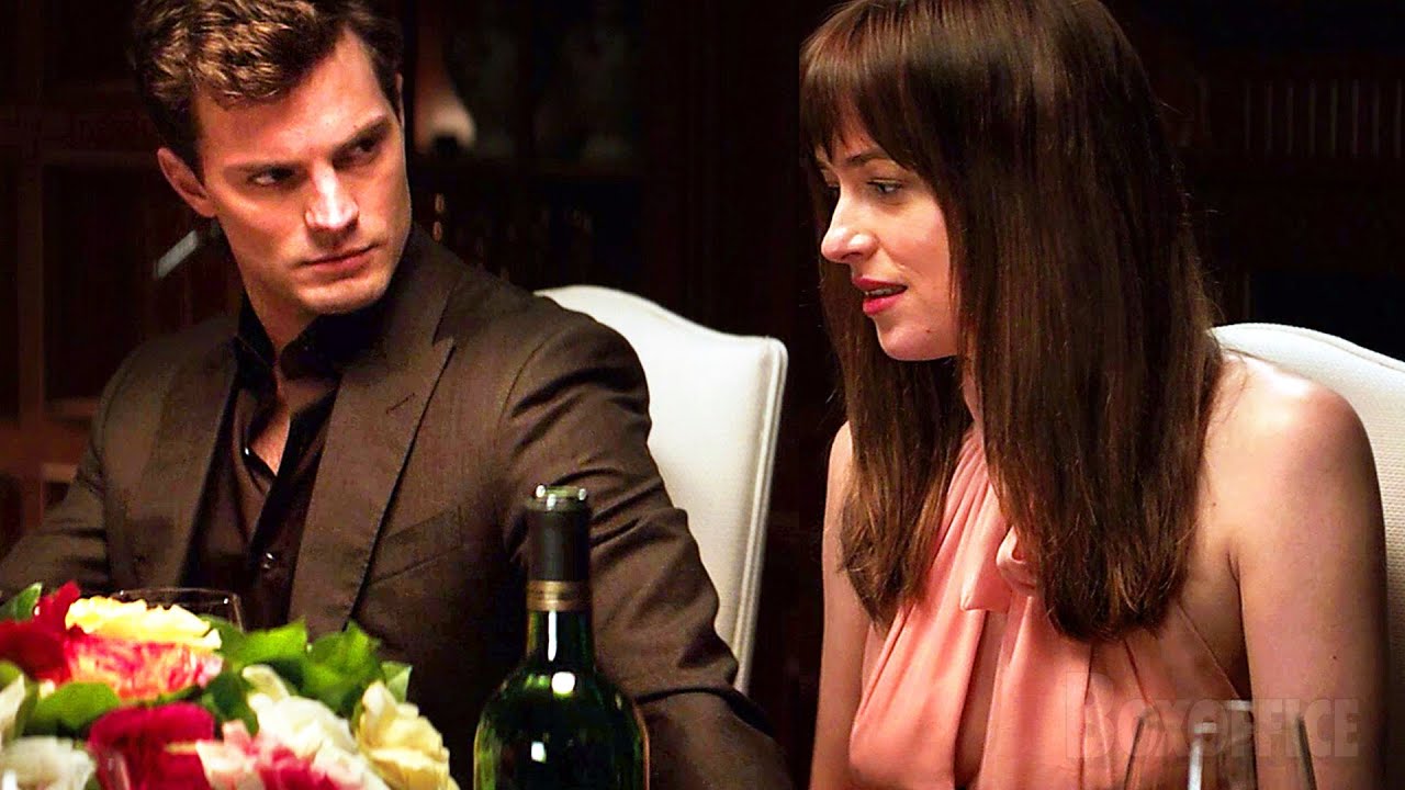 'Not under the table Christian...' | Fifty Shades of Grey | CLIP
