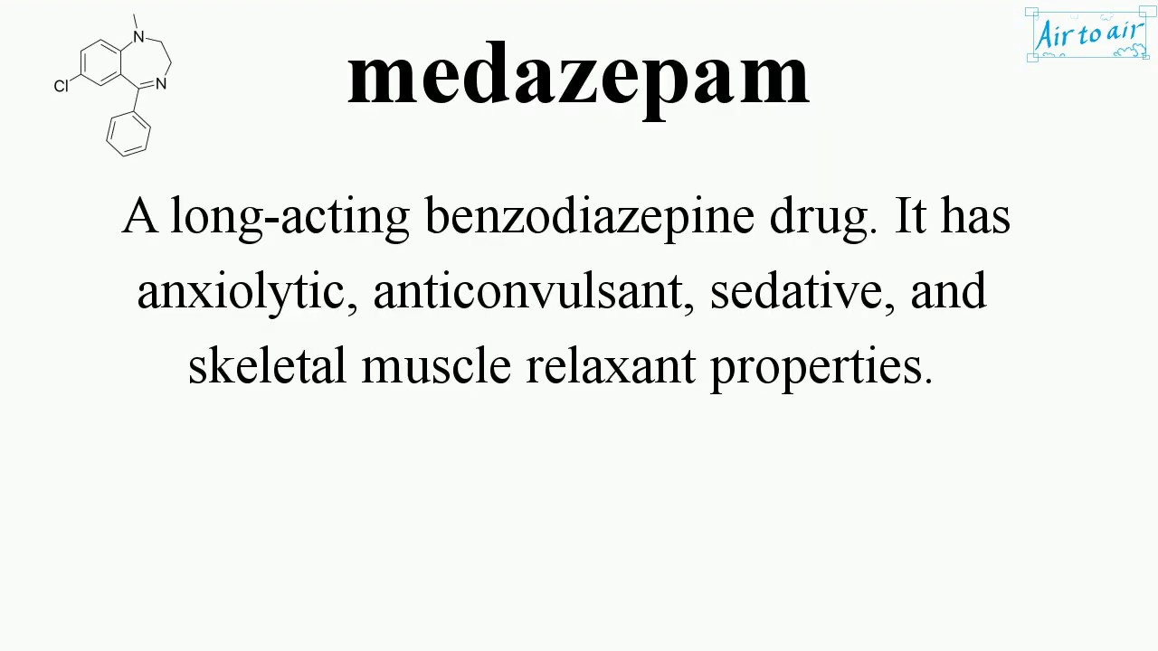 medazepam  English   Medical terminology for medical students  