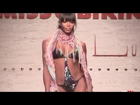 NAOMI CAMPBELL open the MISS BIKINI Show Spring Summer 2008 by Fashion Channel