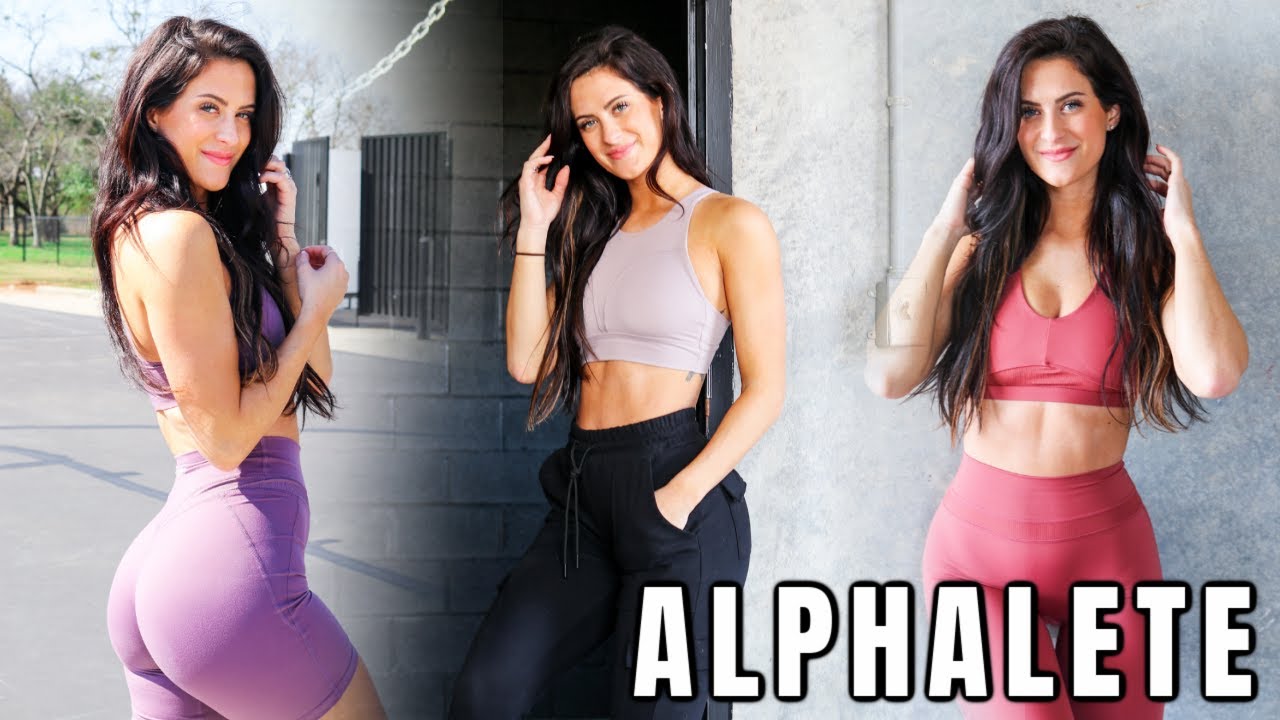 alphalete haul | leggings, bras + biggest sale of the year