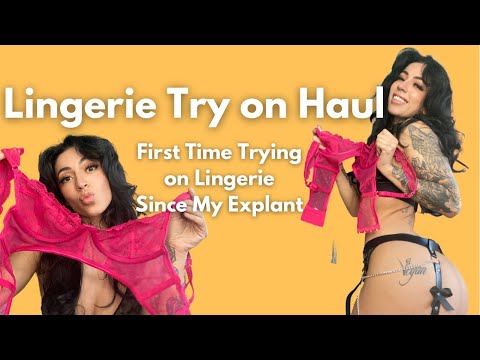 LINGERIE HAUL! First Time Trying on Lingerie Since My Explant!
