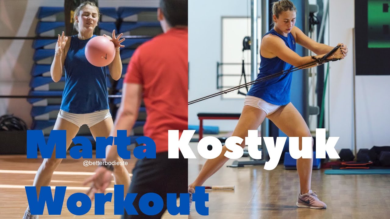 Marta Kostyuk Exclusive Workout with a View in Miami