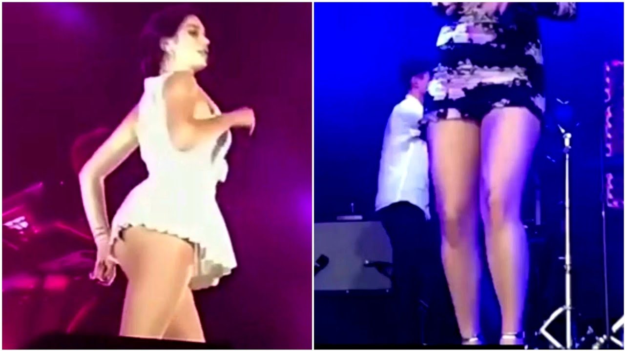 Dua Lipa Exposing Upskirt Legs Thighs Ass in Live Show Compilation | Vertical Slow Motion Edit