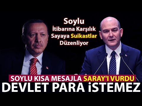 Süleyman Soylu Saray’ı Vurdu Devlet Para İstemez