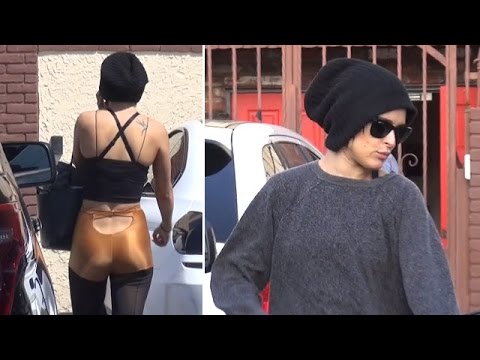 Rumer Willis Wears Sexy Gold Hot Pants To DWTS Practice